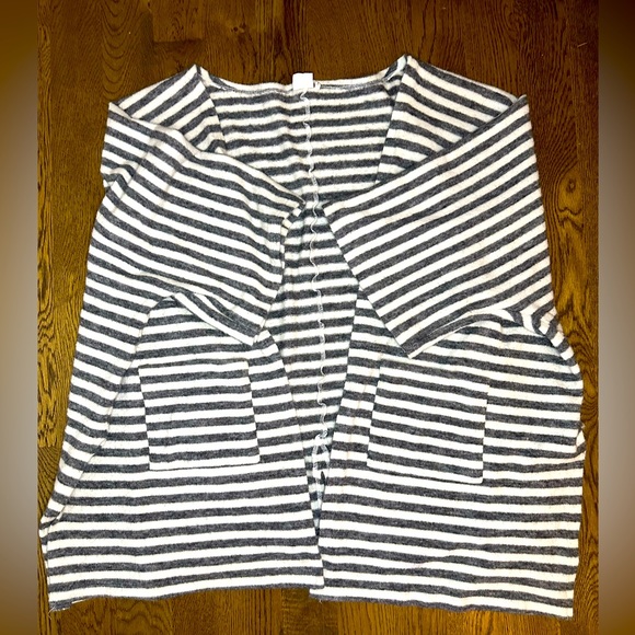 Simple Striped kimono style cardigan 3X VGUC - Picture 1 of 3